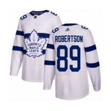 Youth Toronto Maple Leafs #89 Nicholas Robertson Authentic White 2018 Stadium Series Hockey Jersey