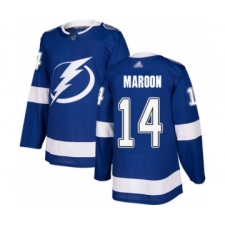 Youth Tampa Bay Lightning #14 Patrick Maroon Authentic Royal Blue Home Hockey Jersey