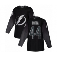 Men's Tampa Bay Lightning #44 Jan Rutta Authentic Black Alternate Hockey Jersey