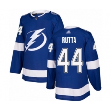 Youth Tampa Bay Lightning #44 Jan Rutta Authentic Royal Blue Home Hockey Jersey