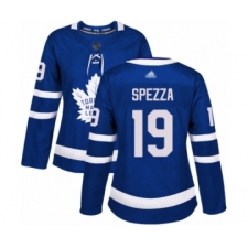Women's Toronto Maple Leafs #19 Jason Spezza Authentic Royal Blue Home Hockey Jersey