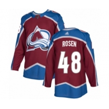 Men's Colorado Avalanche #48 Calle Rosen Authentic Burgundy Red Home Hockey Jersey