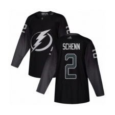 Men's Tampa Bay Lightning #2 Luke Schenn Authentic Black Alternate Hockey Jersey