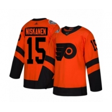 Women's Philadelphia Flyers #15 Matt Niskanen Authentic Orange 2019 Stadium Series Hockey Jersey