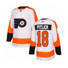 Youth Philadelphia Flyers #18 Tyler Pitlick Authentic White Away Hockey Jersey