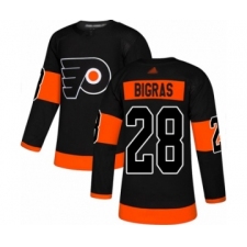 Men's Philadelphia Flyers #28 Chris Bigras Authentic Black Alternate Hockey Jersey