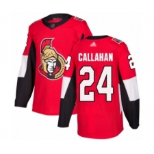 Men's Ottawa Senators #24 Ryan Callahan Authentic Red Home Hockey Jersey
