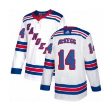 Youth New York Rangers #14 Greg McKegg Authentic White Away Hockey Jersey