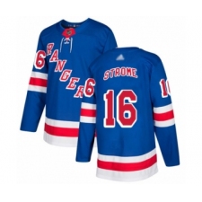 Men's New York Rangers #16 Ryan Strome Authentic Royal Blue Home Hockey Jersey