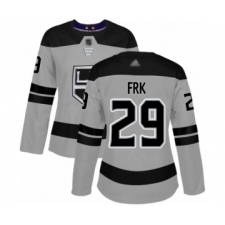 Women's Los Angeles Kings #29 Martin Frk Authentic Gray Alternate Hockey Jersey