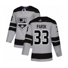 Youth Los Angeles Kings #33 Lukas Parik Authentic Gray Alternate Hockey Jersey