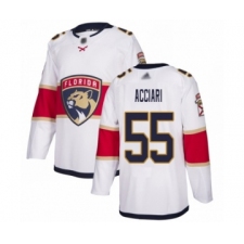 Men's Florida Panthers #55 Noel Acciari Authentic White Away Hockey Jersey