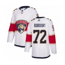 Youth Florida Panthers #72 Sergei Bobrovsky Authentic White Away Hockey Jersey