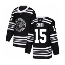 Youth Chicago Blackhawks #15 Zack Smith Authentic Black Alternate Hockey Jersey