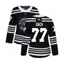 Women's Chicago Blackhawks #77 Kirby Dach Authentic Black Alternate Hockey Jersey
