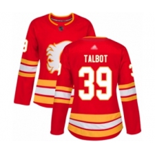 Women's Calgary Flames #39 Cam Talbot Authentic Red Alternate Hockey Jersey