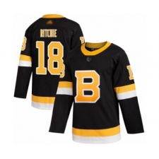 Youth Boston Bruins #18 Brett Ritchie Authentic Black Alternate Hockey Jersey