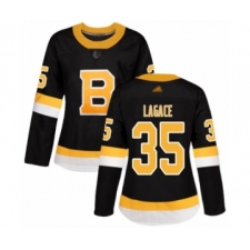 Women's Boston Bruins #35 Maxime Lagace Authentic Black Alternate Hockey Jersey