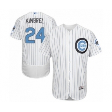 Men's Chicago Cubs #24 Craig Kimbrel Authentic White 2016 Father's Day Fashion Flex Base Baseball Player Jersey