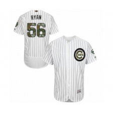 Men's Chicago Cubs #56 Kyle Ryan Authentic White 2016 Memorial Day Fashion Flex Base Baseball Player Jersey