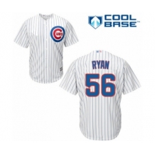 Youth Chicago Cubs #56 Kyle Ryan Authentic White Home Cool Base Baseball Player Jersey