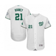 Men's Washington Nationals #21 Tanner Rainey White Celtic Flexbase Authentic Collection Baseball Player Jersey