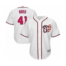Youth Washington Nationals #41 Joe Ross Authentic White Home Cool Base Baseball Player Jersey