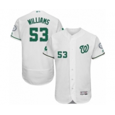 Men's Washington Nationals #53 Austen Williams White Celtic Flexbase Authentic Collection Baseball Player Jersey
