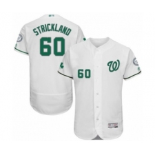 Men's Washington Nationals #60 Hunter Strickland White Celtic Flexbase Authentic Collection Baseball Player Jersey