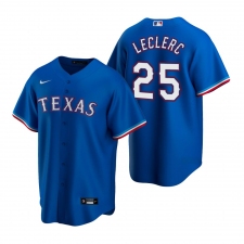 Men's Nike Texas Rangers #25 Jose Leclerc Royal Alternate Stitched Baseball Jersey
