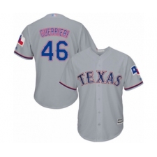 Youth Texas Rangers #46 Taylor Guerrieri Authentic Grey Road Cool Base Baseball Player Jersey