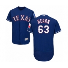 Men's Texas Rangers #63 Taylor Hearn Royal Blue Alternate Flex Base Authentic Collection Baseball Player Jersey