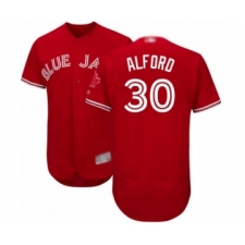Men's Toronto Blue Jays #30 Anthony Alford Scarlet Alternate Flex Base Authentic Collection Alternate Baseball Player Jersey