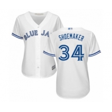 Women's Toronto Blue Jays #34 Matt Shoemaker Authentic White Home Baseball Player Jersey