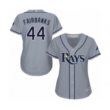 Women's Tampa Bay Rays #44 Peter Fairbanks Authentic Grey Road Cool Base Baseball Player Jersey