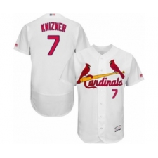 Men's St. Louis Cardinals #7 Andrew Knizner White Home Flex Base Authentic Collection Baseball Player Jersey