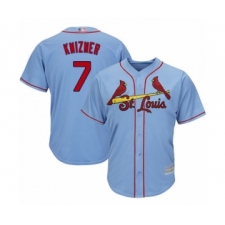 Youth St. Louis Cardinals #7 Andrew Knizner Authentic Light Blue Alternate Cool Base Baseball Player Jersey