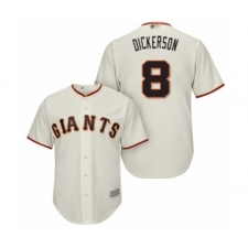 Youth San Francisco Giants #8 Alex Dickerson Authentic Cream Home Cool Base Baseball Player Jersey