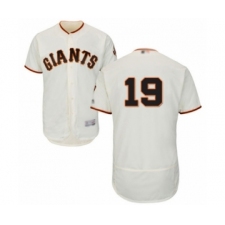 Men's San Francisco Giants #19 Mauricio Dubon Cream Home Flex Base Authentic Collection Baseball Player Jersey