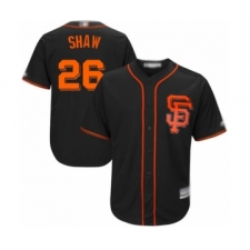Youth San Francisco Giants #26 Chris Shaw Authentic Black Alternate Cool Base Baseball Player Jersey