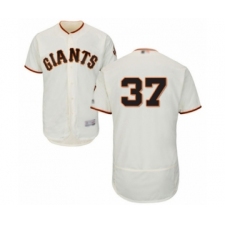 Men's San Francisco Giants #37 Joey Rickard Cream Home Flex Base Authentic Collection Baseball Player Jersey