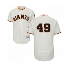 Men's San Francisco Giants #49 Jaylin Davis Cream Home Flex Base Authentic Collection Baseball Player Jersey