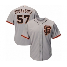 Men's San Francisco Giants #57 Dereck Rodriguez Grey Alternate Flex Base Authentic Collection Baseball Player Jersey