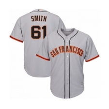 Youth San Francisco Giants #61 Burch Smith Authentic Grey Road Cool Base Baseball Player Jersey