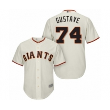 Youth San Francisco Giants #74 Jandel Gustave Authentic Cream Home Cool Base Baseball Player Jersey