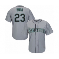 Youth Seattle Mariners #23 Austin Nola Authentic Grey Road Cool Base Baseball Player Jersey