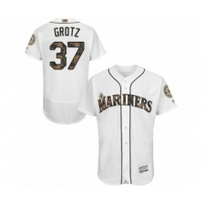 Men's Seattle Mariners #37 Zac Grotz Authentic White 2016 Memorial Day Fashion Flex Base Baseball Player Jersey