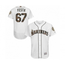 Men's Seattle Mariners #67 Matt Festa Authentic White 2016 Memorial Day Fashion Flex Base Baseball Player Jersey