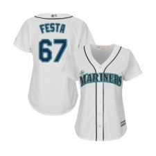 Women's Seattle Mariners #67 Matt Festa Authentic White Home Cool Base Baseball Player Jersey