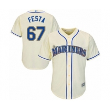Youth Seattle Mariners #67 Matt Festa Authentic Cream Alternate Cool Base Baseball Player Jersey